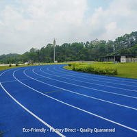 Piste de sport en granulés de caoutchouc SBR et résine PU, résistante aux UV, toutes saisons, 15 mm, haute performance pour le campus des Philippines