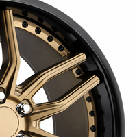 Jantes 5x114.3 légères de 20 à 24 pouces en alliage d'aluminium forgé, 2 pièces, à déport profond pour 911 Turbo S GT3, design personnalisé
