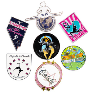 Logo gratuito design distintivo di promozione in metallo Karate studenti perni in metallo smalto ginnastica per <span class=keywords><strong>club</strong></span> di arti marziali - Product Image 1