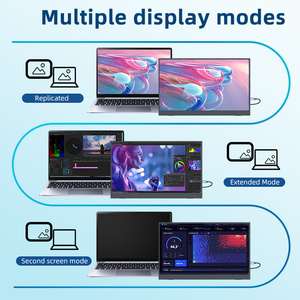 Moniteur portable 4K, extension d'écran pour ordinateur portable avec panneau IPS UHD 14, 15,6, 17,3 pouces, écran externe Type-C pour ordinateur portable, <span class=keywords><strong>téléphone</strong></span>, voyage - Product Image 4