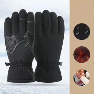 Guantes de Esquí para Hombre y <span class=keywords><strong>Mujer</strong></span>, Unisex, de Cuero, Dedos Completos, Poliéster/Algodón, Antideslizantes e Impermeables - Product Image 1