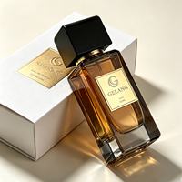 Nouveauté - Flacon de parfum personnalisé 50 ml - Flacon de parfum vide en verre noir carré 30 ml - Flacon de parfum personnalisé 100 ml