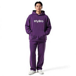 Sweat à capuche décontracté pour homme, coupe oversize, 100 % coton molletonné, avec logo imprimé sur le devant, idéal pour l'automne, couleur personnalisable, séchage rapide et respirant - Product Image 1