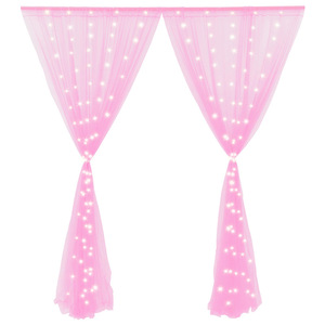 DAMAI Home Party Decoration Polyamide Backdrops for Events LED <b>Light</b> Backdrop Curtain for Birthday Party Scene Decoration - Product Image 6