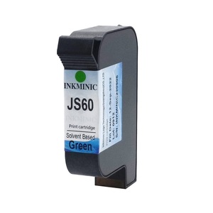 Cartouche d'encre verte Inkminic 12,7 mm Js30 Js50 Js60 Js70 à base d'eau et à base de solvant utilisée pour l'imprimante à jet d'encre Meenjet en Chine - Product Image 1