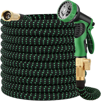 Prolonger le tuyau d'eau magique extensible rétractable Flexible tuyau d'arrosage étendre le tuyau de nettoyage de véhicule de lavage de voiture 3 fois