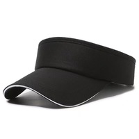 Gorra de Visera Deportiva con Logotipo Bordado Personalizado, de Secado Rápido, Ala Ancha, Transpirable, de Algodón, para Golf y Running