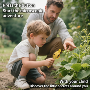<span class=keywords><strong>Microscopio</strong></span> portátil para estudiantes, pantalla Lcd <span class=keywords><strong>de</strong></span> 2,8 pulgadas, 8 luces Led, Zoom 40X, funciona con batería, tipo C, juguete <span class=keywords><strong>de</strong></span> exploración al aire libre - Product Image 3