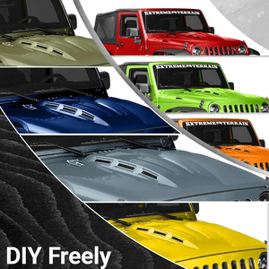 Capot de réduction de chaleur de style <span class=keywords><strong>Avenger</strong></span> pour <span class=keywords><strong>Jeep</strong></span> Wrangler JK JKU Unlimited Rubicon 2007-2017 - Product Image 4