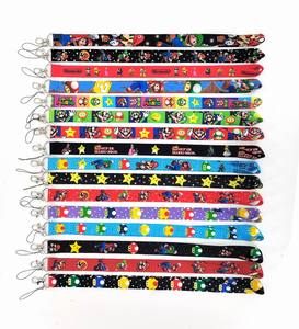 Mới nóng bán thời trang dễ thương phim hoạt hình Mario dây buộc bán buôn thẻ điện thoại chống mất dây buộc phụ kiện tùy chỉnh dây buộc Logo Keychain - Product Image 2
