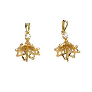 Boucle d'oreille en argent S925 Wenchi en forme de U, accessoire de bijoux DIY pour perles, support double usage pour perles de 12-14 mm, modèle Chine 15641 - Product Image 5