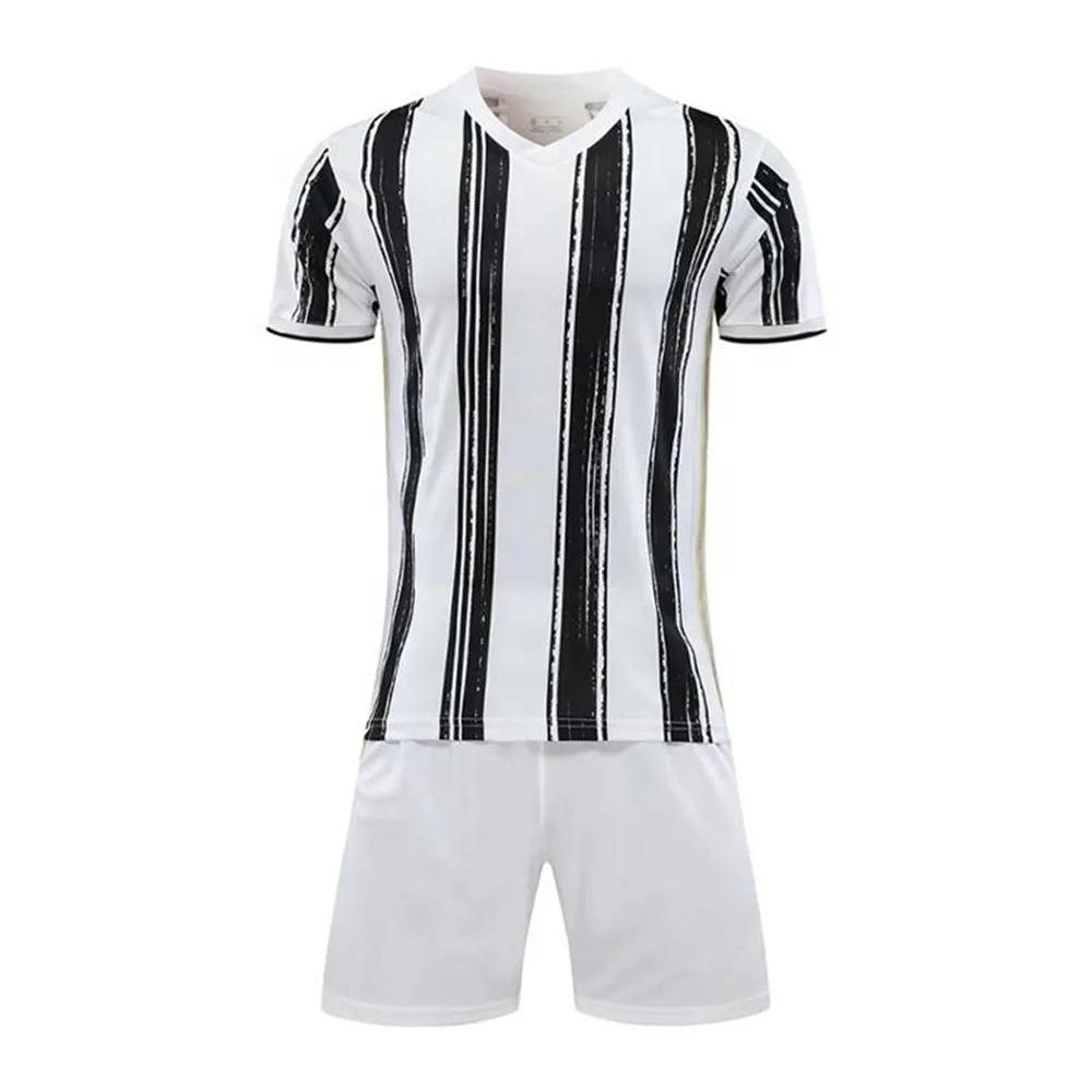 2022 उच्च गुणवत्ता जाल बनियान फुटबॉल किट Uniformes डे Futbol Negros चोर ब्लैंको Camisa डे Futebol Oficial