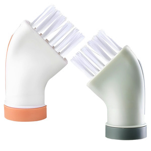 Brosse de nettoyage multi-usages avec connecteur pour bouteille d'eau, pour le nettoyage des fentes de cuisine, blanc et vert - Product Image 2