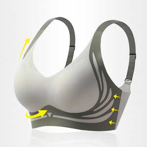 New cao cấp danh sách chất lượng tốt New arrivals chất lượng áo ngực plussize cô gái đồ lót thiết kế mới liền mạch tương phản áo ngực - Product Image 2