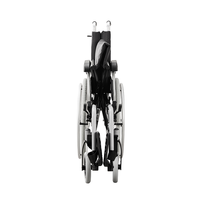 Jumao nouveau fauteuil roulant manuel en aluminium avec dossier rabattable avec accoudoir réglable en hauteur