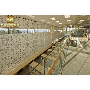 Laser geschnittenes Aluminium-Gebäudes ystem 3D-dekorative Metall paneele für Vorhang fassaden Wand paneele mit laser geschnittenen Dekorationen