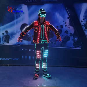 433 אלחוטי בקרת <span class=keywords><strong>LED</strong></span> טרון תלבושות עבור קבוצת ריקוד, לתכנות אור איזון <span class=keywords><strong>LED</strong></span> בגדי חליפה - Product Image 5