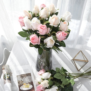 MW41106 Simulation Flower Long Single Stem <strong>Rose</strong> Bud <strong>Spray</strong> for Wedding Decoration - Product Image 4