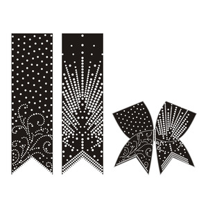 Vente en gros de transferts personnalisés <span class=keywords><strong>DMC</strong></span> AB Crystal Cheer Hair Bow Rhinestone - Product Image 1