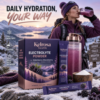 Sachets de boisson hydratante personnalisés au collagène, électrolytes et créatine, marque privée, sans sucre, en vrac, mélange de suppléments en poudre d'électrolytes