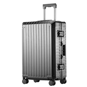 Carry-on Suitcase Selling All Aluminum Magnesium Alloy Hand Luggage Bags And Trolley Aluminum Cabin Luggage Wholesale Factory