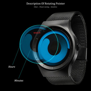 Reloj Deportivo de Moda para Hombre, Diseño Único Vortex, Acero Inoxidable de Alta Calidad, Esfera de Cristal, Movimiento Mecánico, Resistente al Agua 3BAR - Product Image 5