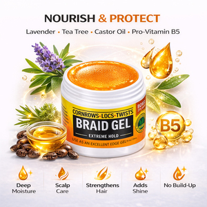 เจลจัดแต่งทรงผมแบบถักเปียสูตรเข้มข้นพิเศษ ขนาด 5 ออนซ์ สำหรับขายส่งแบบกำหนดฉลากส่วนตัว - Product Image 5