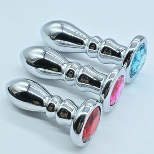 Металлические секс-игрушки для точки G: Новые металлические анальные пробки с тремя кольцами и резьбой, для расширения ануса, мастурбации, интимные товары для взрослых - Product Image 1