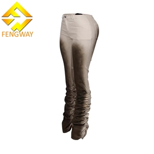 <span class=keywords><strong>Pantaloni</strong></span> <span class=keywords><strong>Jogger</strong></span> Autunnali da <span class=keywords><strong>Donna</strong></span> alla Moda, <span class=keywords><strong>Pantaloni</strong></span> Aderenti Sfumati Effetto Consumato, Leggings a Pieghe per <span class=keywords><strong>Donna</strong></span> - Product Image 3