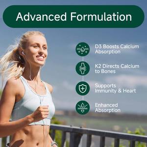 Gocce di Integratore Vegano per il Corpo a Marchio Proprio per Rafforzare il Sistema Immunitario, Contenenti Zinco, Calcio, Ferro, Vitamina D3 e K2 (in Flacone). - Product Image 3