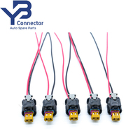 2112985-A Konektor TE MCON 2 Pin Betina Tertutup dengan Kabel Pigtail untuk Sensor VW Audi