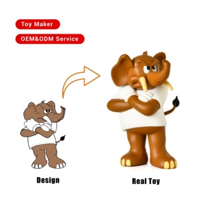 Fabricante de Figuras de Ação de Elefante de PVC em Modelo 3D Personalizado para Presentes - Product Image 1