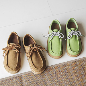Zapatos de Trabajo para Hombre, Primavera 2026, Cuero Esmerilado, Resistentes al Desgaste, Casuales, Modernos, Combinan con Todo, Zapatillas Deportivas - Product Image 3