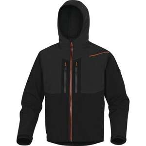 DELTA PLUS-Veste ''softshell''' en polyester/élasthanne HORT2NOXX-M noir-orange avec 3 couches laminées VESTES DE TRAVAIL - Product Image 1