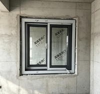 Fenêtre coulissante en PVC Conch avec double vitrage et renfort en acier