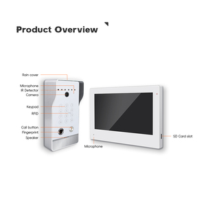 Smart Video citofono 1080P risoluzione Video campanello citofono porta porta visive Video citofono telefono porta per Villa o appartamento - Product Image 3