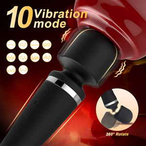 เครื่องนวดแบบแท่งวิเศษ แรงสั่นสะเทือนสูง นวดคลายกล้ามเนื้ออย่างล้ำลึก นวดทั่วร่างกาย นวดคลิตอริส  มอเตอร์เงียบ  วัสดุซิลิโคน ของเล่นผู้ใหญ่ - Product Image 2