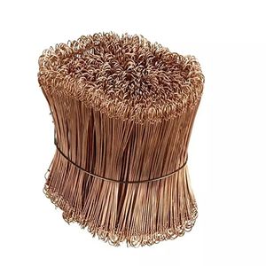 Fil d'attache à Double boucle en <span class=keywords><strong>cuivre</strong></span>, fil d'attache à Double boucle en PVC - Product Image 1