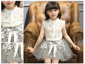 Ensembles pour enfants : Hauts en dentelle et jupes tutu, dernières créations avec motifs fantaisie - Product Image 4