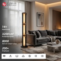 Lampe de bureau et sur pied LED moderne de luxe en métal et verre, blanc chaud, CRI 90 élevé, installation facile pour bureau, hôtel, salon, jardin