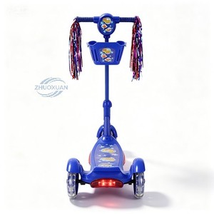 Trottinette pour enfants colorée pour les sports de plein air, design à deux roues, frein manuel, emballée dans une boîte colorée - Product Image 5