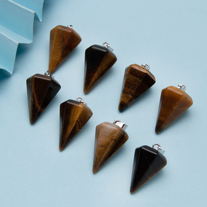 Péndulo <span class=keywords><strong>de</strong></span> Cristal <span class=keywords><strong>de</strong></span> <span class=keywords><strong>Piedra</strong></span> Natural Tricónico <span class=keywords><strong>de</strong></span> Acero Inoxidable con <span class=keywords><strong>Ojo</strong></span> <span class=keywords><strong>de</strong></span> <span class=keywords><strong>Tigre</strong></span> para Collar <span class=keywords><strong>de</strong></span> Joyería DIY - Product Image 2