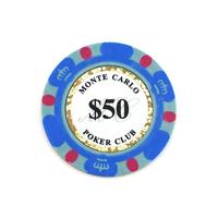 Jetons de poker en argile bon marché personnalisés avec mini dénomination surdimensionnée pour les jeux de golf et de casino avec plateau inclus
