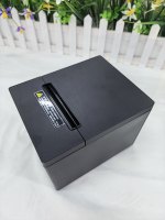 Impresora térmica de recibos de escritorio de 80 mm con puerto Ethernet y cortador automático en stock para tiendas minoristas, supermercados, USB+LAN
