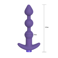 Premium USB wiederauf ladbare Silikon vibratoren 10 Modi Leistungs starke Anal perlen Wasserdichtes Prostata-Massage gerät für Anal Sexspielzeug