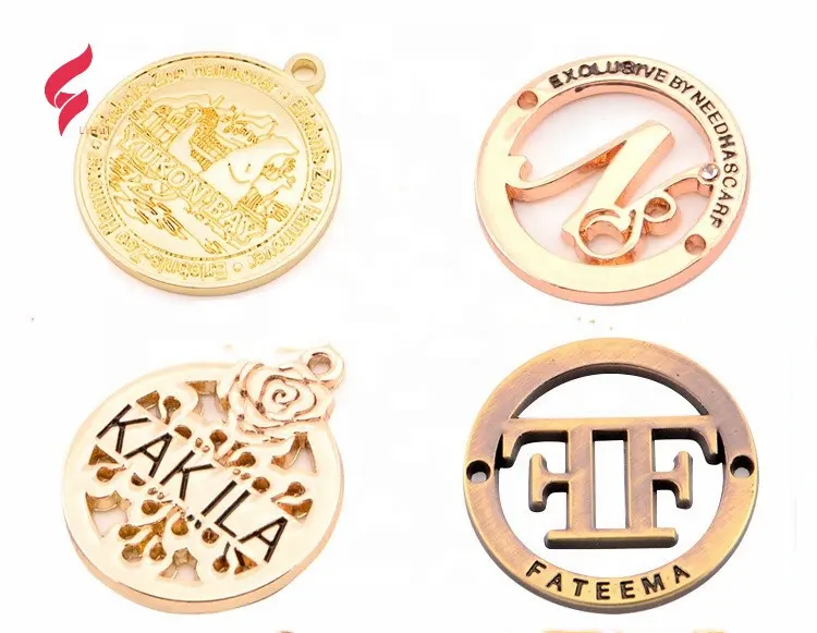 High-End Kledingstuk Accessoires Aangepaste Handgemaakte Logo Emboss Metalen Naam Tag Voor Kledingstuk