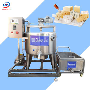 Machine <span class=keywords><strong>professionnelle</strong></span> de séparation du fromage et du lactosérum, cuve à fromage avec coupeur - Product Image 1