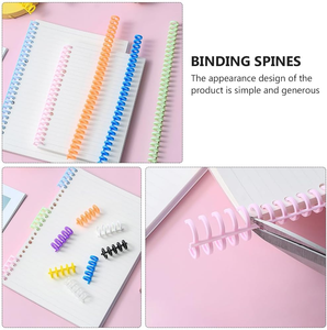 Hitam <span class=keywords><strong>3</strong></span>/8 "Diameter sisir mengikat Spines untuk notebook halaman mudah menambahkan plastik mengikat kumparan untuk rumah kantor sekolah kotak - Product Image 6