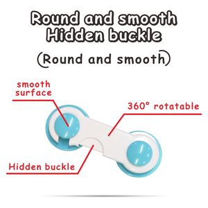Trava de Segurança ABS para Porta de Armário, Gaveta de Refrigerador para Crianças, Fechadura Plástica Segura para <span class=keywords><strong>Beb</strong></span>ês - Product Image 4