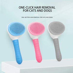 Peine para gatos Pet Go, peine automático para pelaje de gato, artefacto para eliminar pelo suelto, peine de aguja fina para desenredar, peine de un solo toque para mascotas - Product Image 2